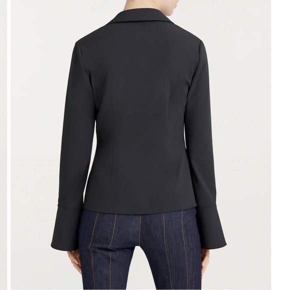 Cinq à Sept Mckenna Black Twist Front Blouse - Picture 4 of 8